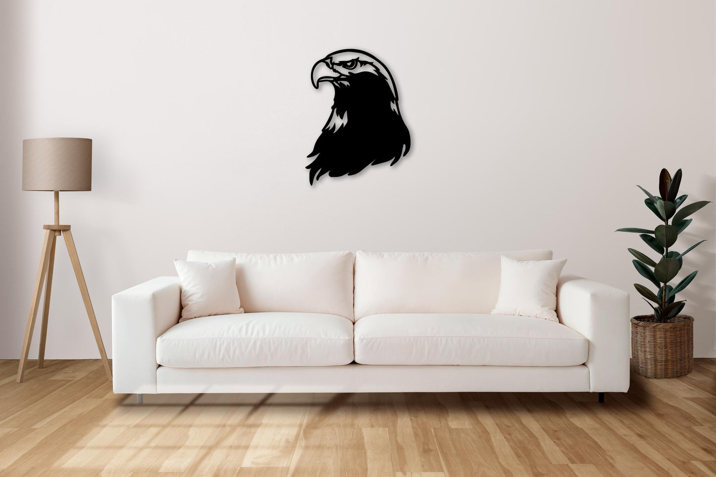Bald Eagle Metal Wall Art – Patriotic Eagle Head Decor, Rustic Metal Wall Hanging, Gift for Veterans, American Symbol, Man Cave Art