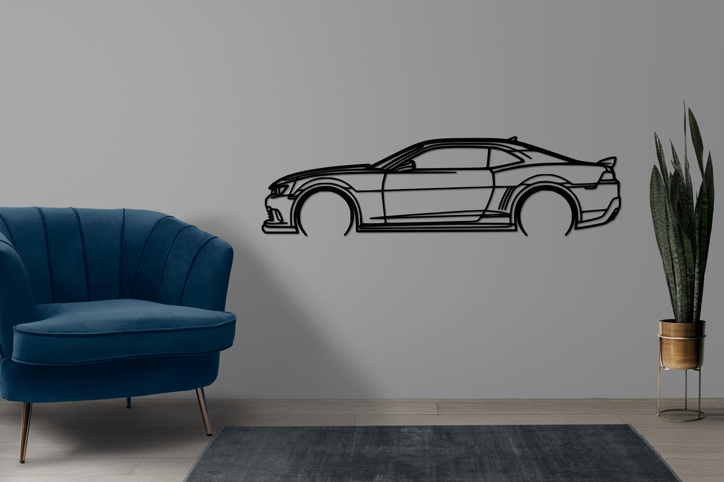 Camaro Z28 Metal Wall Art – Classic Muscle Car Silhouette, Garage Decor, Chevy Camaro Gift, Car Lover Wall Art, Auto Decor