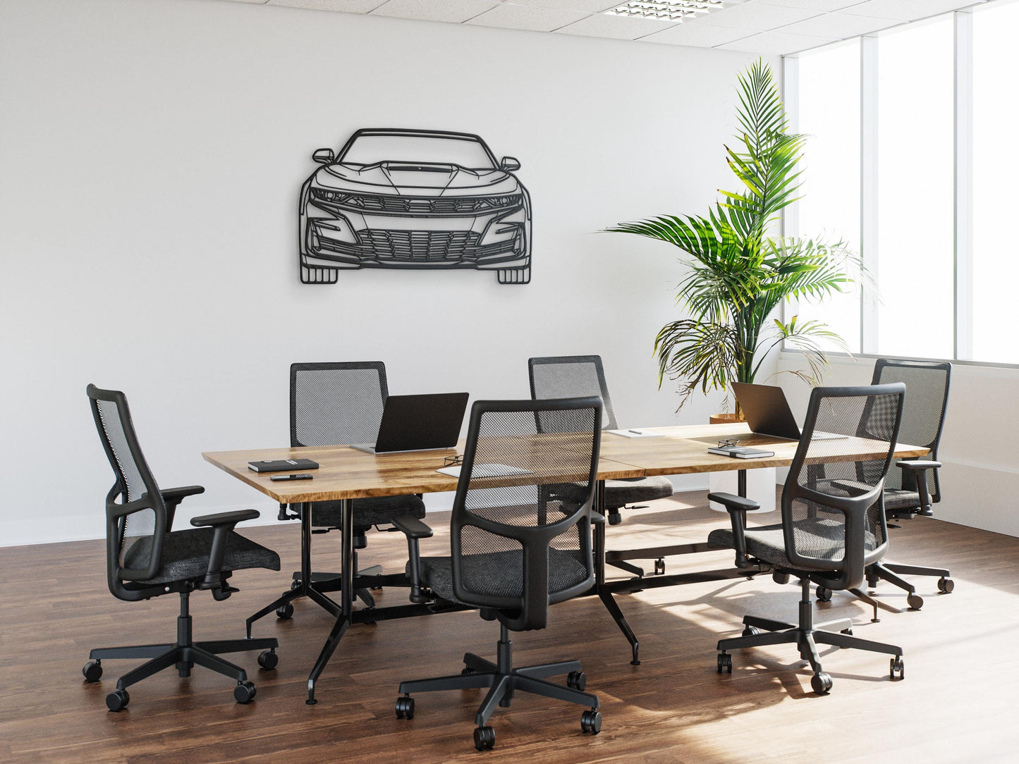 Camaro ZL1 Metal Wall Art – Muscle Car Silhouette, Garage Decor, Car Lover Gift, Chevy Camaro Wall Art, Auto Wall Sign