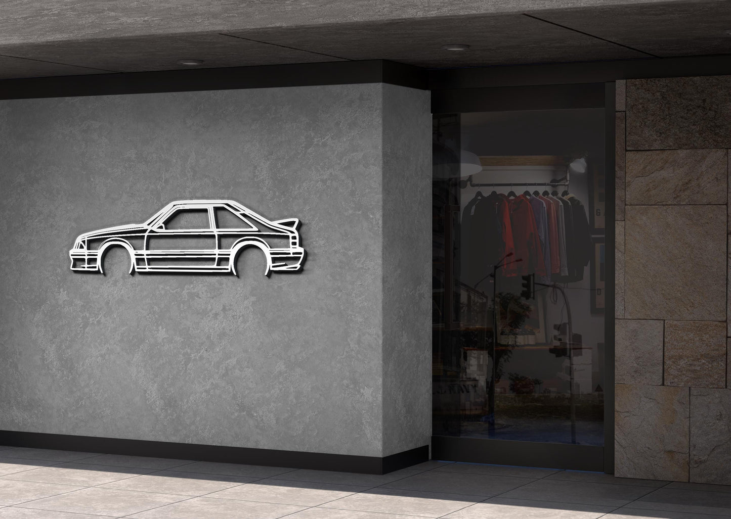 93 Mustang, 1993 Mustang Silhouette, Mustang Wall Decor, Metal Wall Decor, Car Silhouette Wall Decor, Car Wall Decor, Car Wall Art, Dad Gift