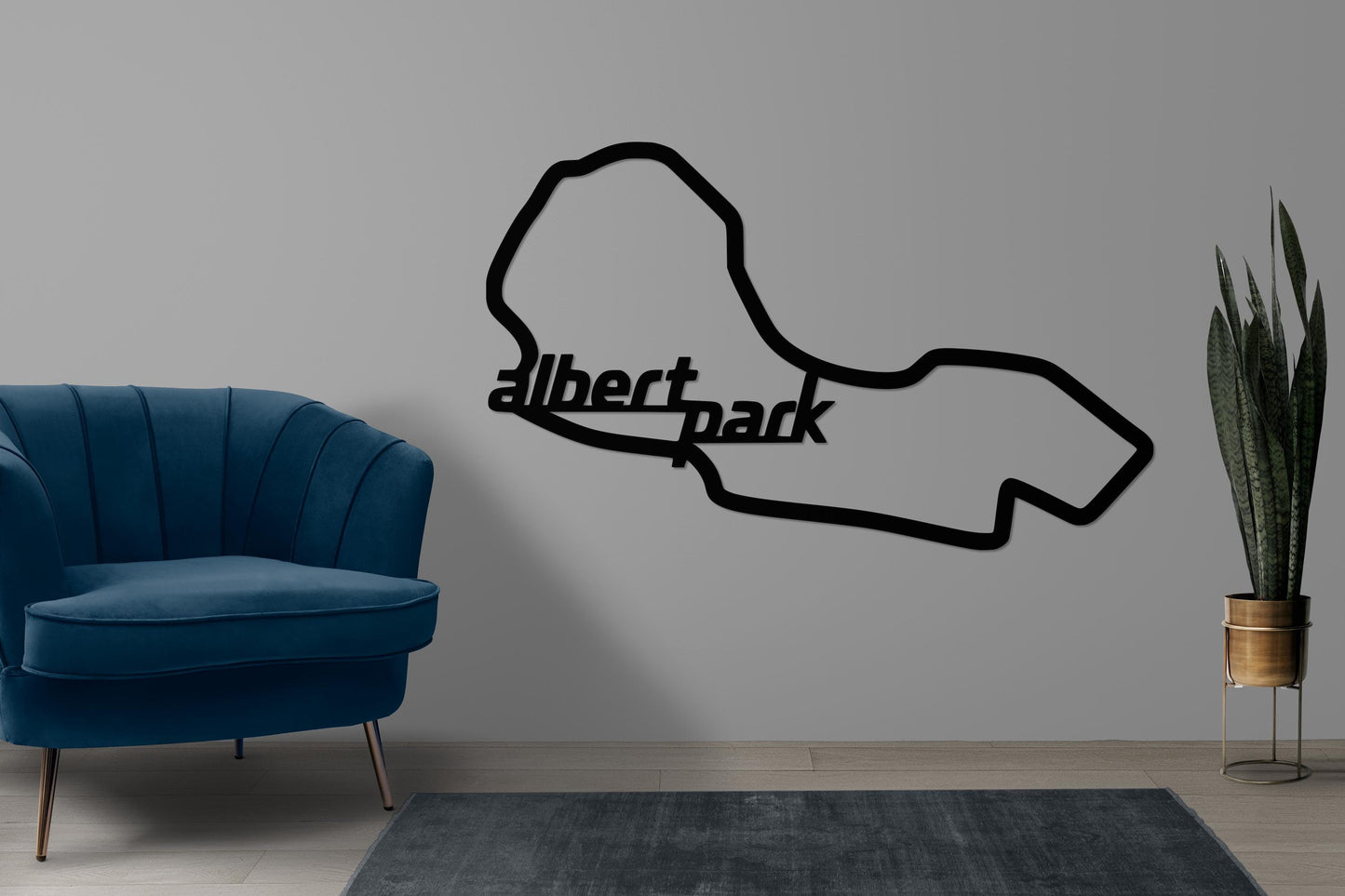 Albert Park, Albert Park Circuit Silhouette, Circuit Wall Decor, Metal Wall Decor, Albert Circuit Wall Decor, Car Wall Decor, Car Wall Art