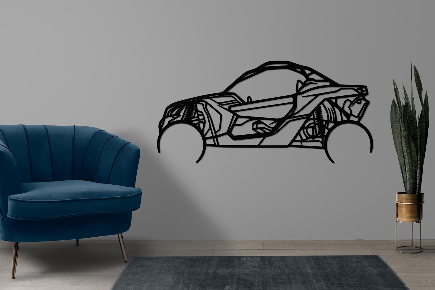 Can-Am Metal Wall Art – ATV Silhouette Decor, Off-Road Garage Sign, Powersports Gift, Rider Wall Art, UTV Metal Artwork