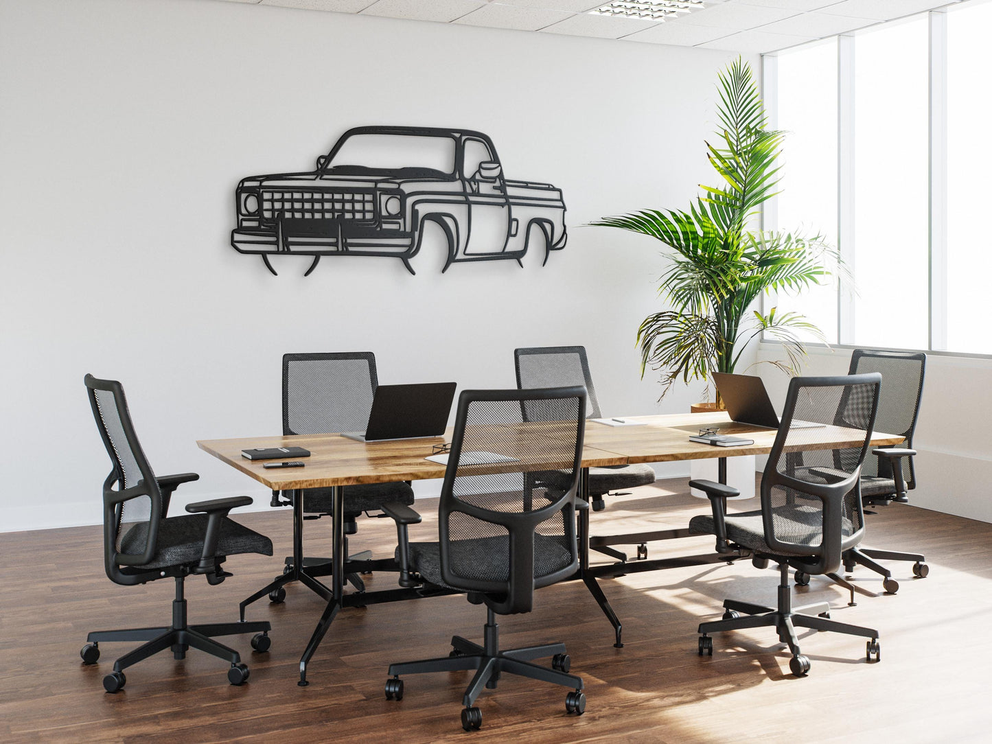 80 Chevrolet Silverado, Chevrolet Truck Silhouette, Wall Decor, Metal Wall Decor, Car Silhouette Wall Decor, Car Wall Decor, Car Wall Art