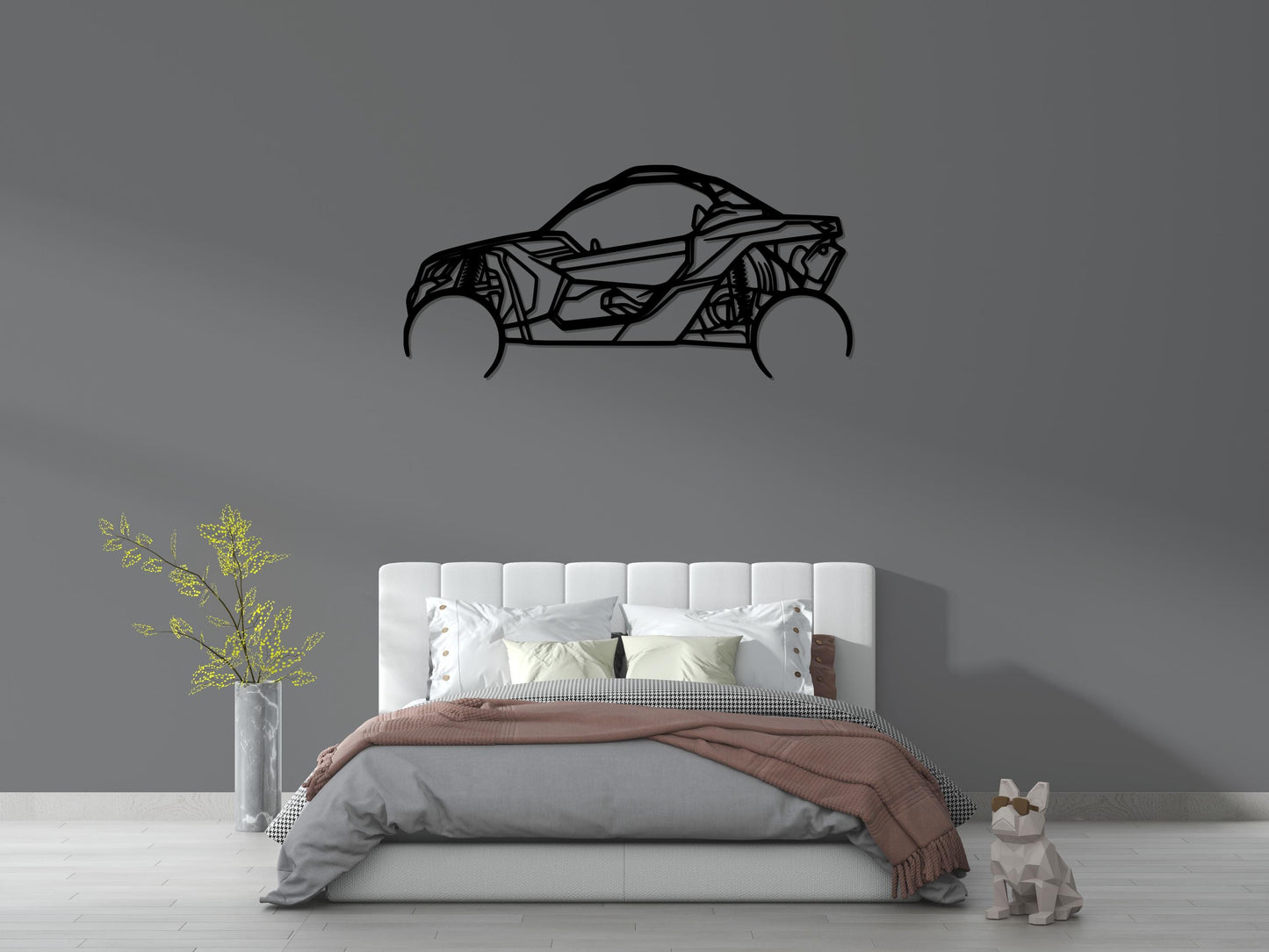 Can-Am Metal Wall Art – ATV Silhouette Decor, Off-Road Garage Sign, Powersports Gift, Rider Wall Art, UTV Metal Artwork