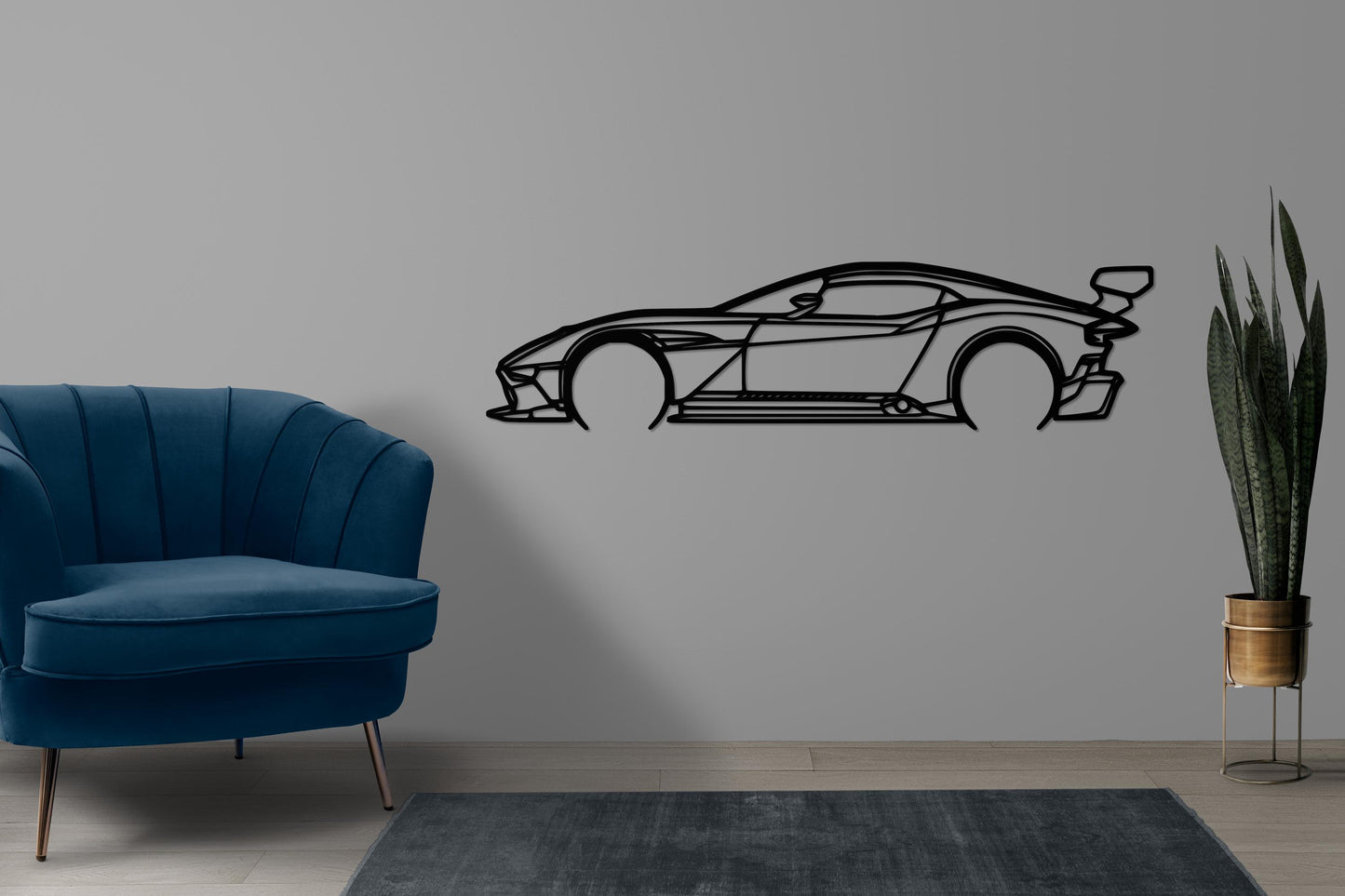 Aston Martin Vulcan Metal Wall Art – Luxury Car Silhouette, Racing Car Decor, Car Enthusiast Gift, Motorsport Wall Art, Garage Decor
