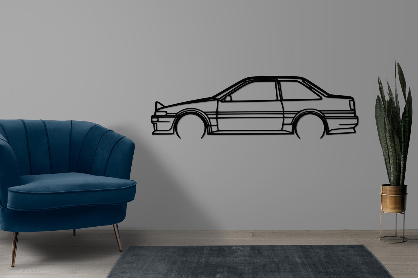 Toyota Ae86, Toyota Ae86 Silhouette, Drift Car Wall Decor, Metal Wall Decor, Car Silhouette Wall Decor, Car Wall Decor, Car Wall Art