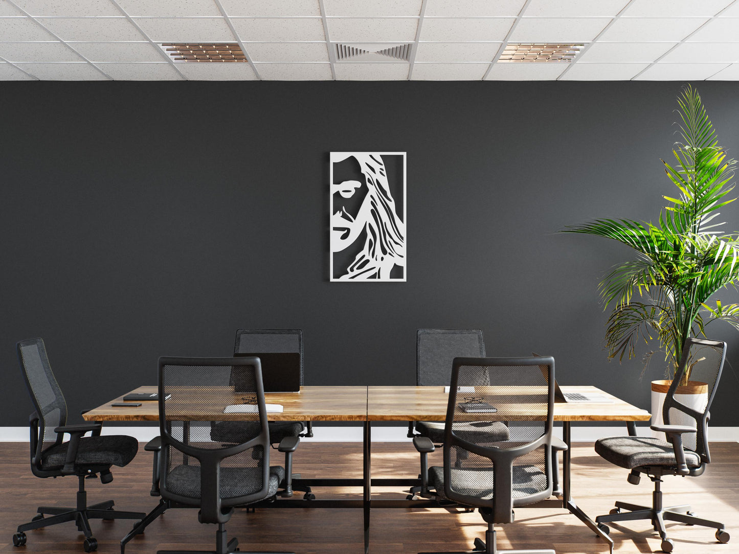 Thor Metal Wall Art – Marvel Superhero Decor, Norse God Silhouette, Modern Wall Hanging, Gift for Avengers Fans, Man Cave Decor