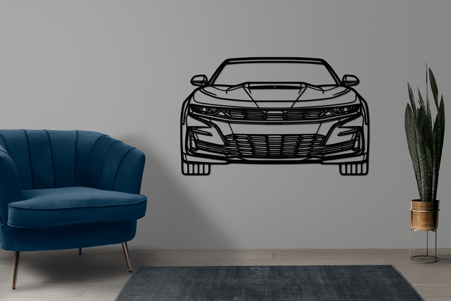 Camaro ZL1 Metal Wall Art – Muscle Car Silhouette, Garage Decor, Car Lover Gift, Chevy Camaro Wall Art, Auto Wall Sign