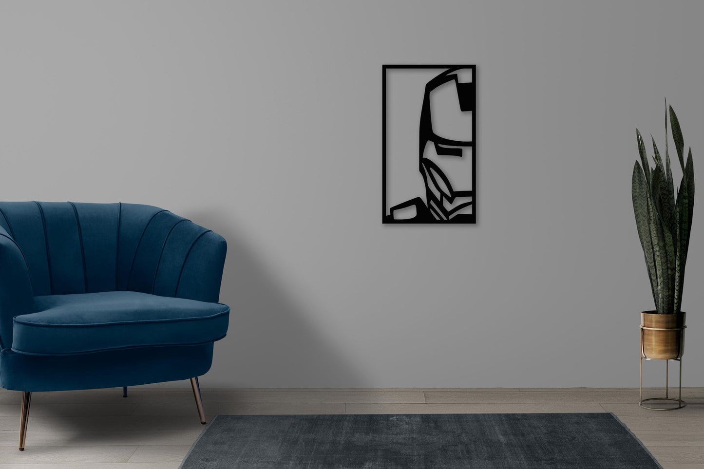 Iron Man Metal Wall Art – Superhero Wall Decor, Marvel Fan Gift, Comic Book Art, Man Cave Wall Sign, Modern Metal Wall Art