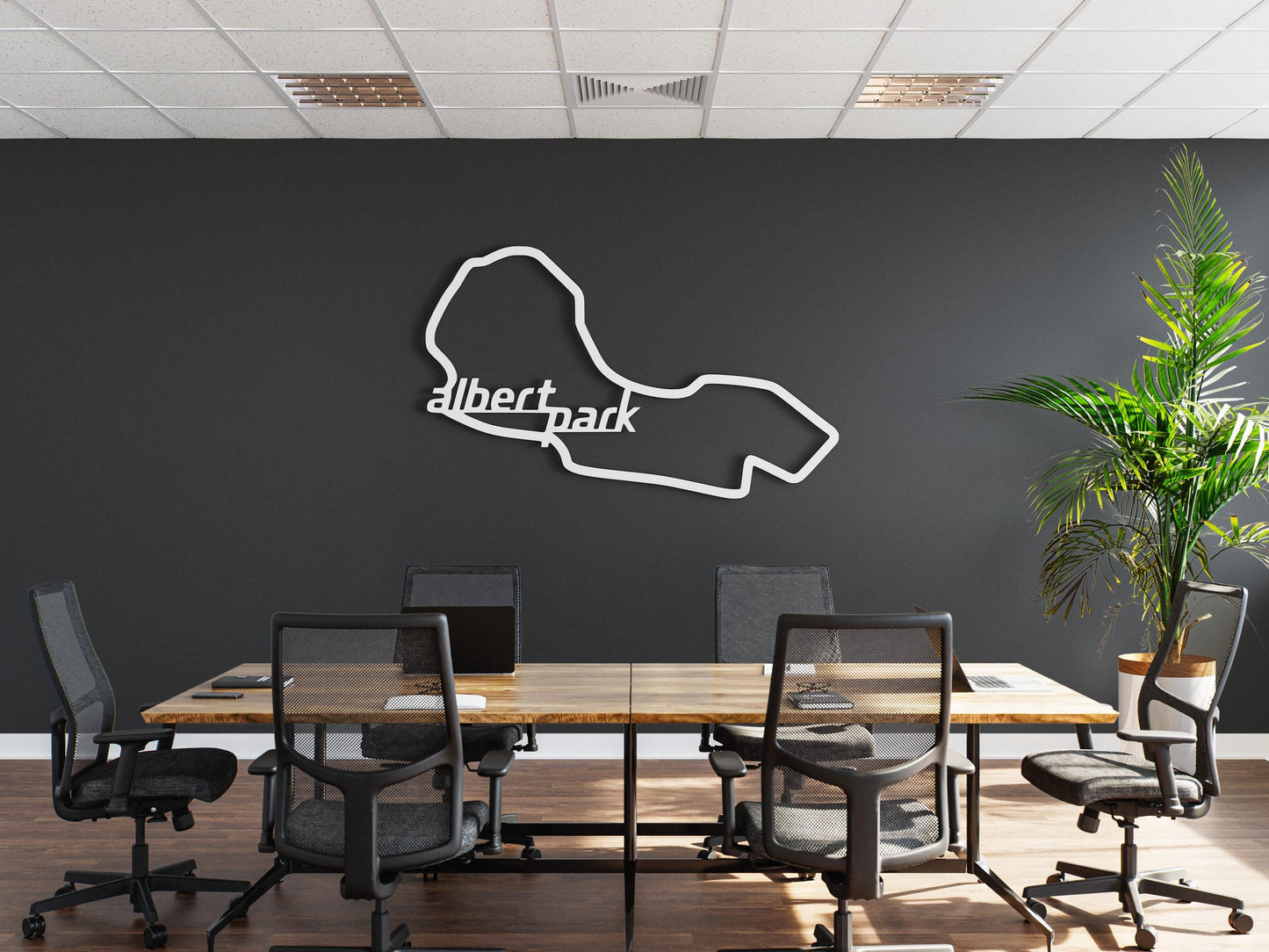 Albert Park, Albert Park Circuit Silhouette, Circuit Wall Decor, Metal Wall Decor, Albert Circuit Wall Decor, Car Wall Decor, Car Wall Art