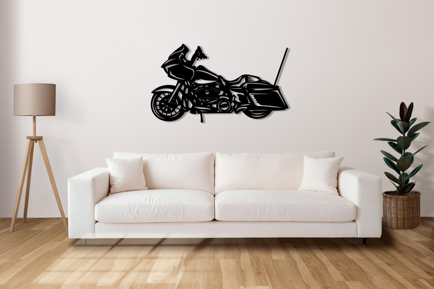 Motorcycle Metal Wall Art – Cruiser Bike Silhouette Decor, Garage Sign, Gift for Bikers, Man Cave Decor, Motorcycle Lover Wall Art