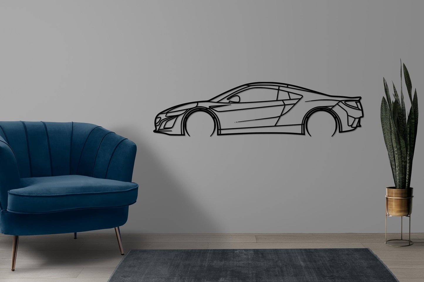 Acura Nsx, Acura Nsx Silhouette, Acura Nsx Wall Decor, Metal Wall Decor, Car Silhouette Wall Decor, Car Wall Decor, Car Wall Art