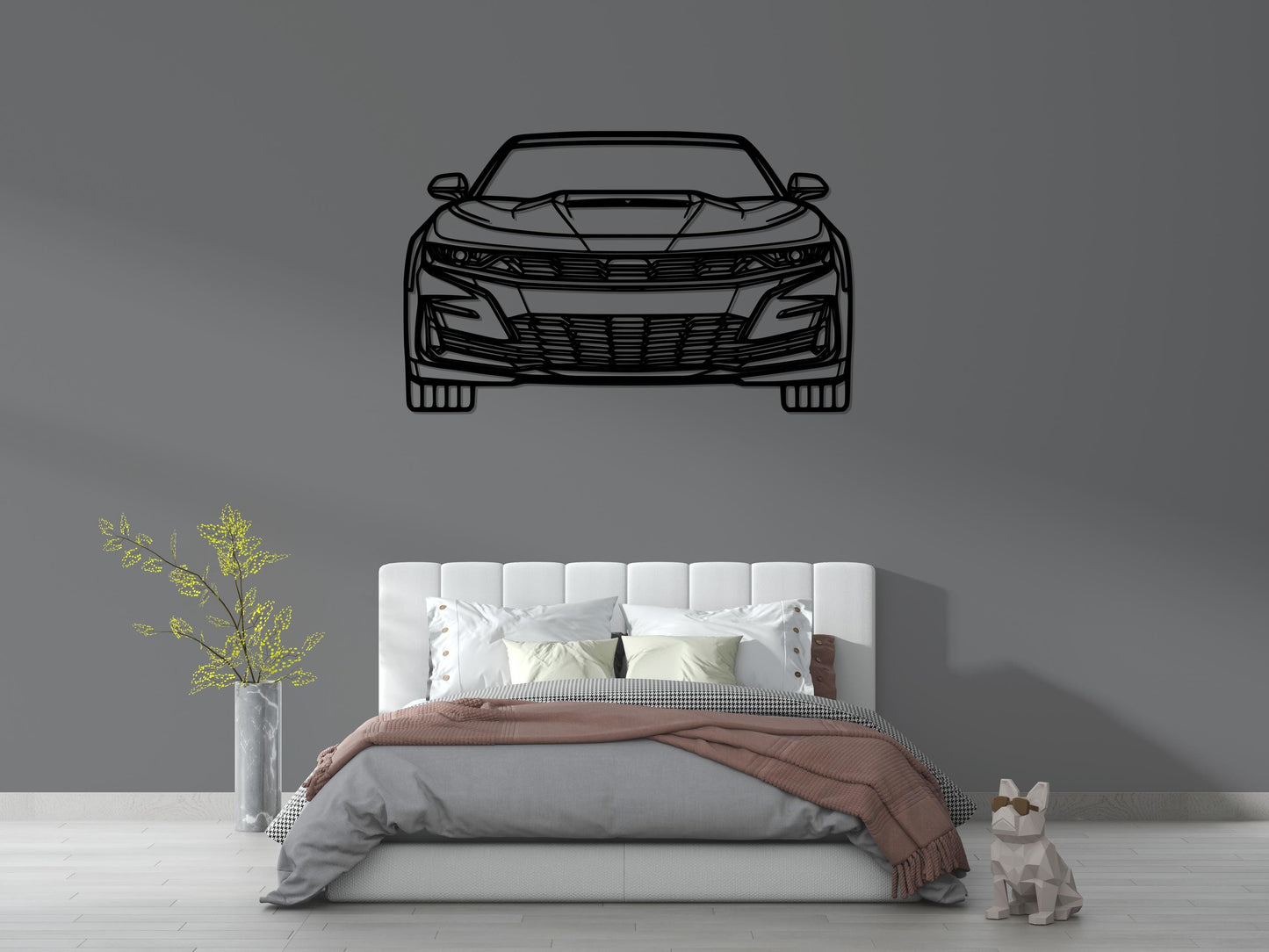 Camaro ZL1 Metal Wall Art – Muscle Car Silhouette, Garage Decor, Car Lover Gift, Chevy Camaro Wall Art, Auto Wall Sign