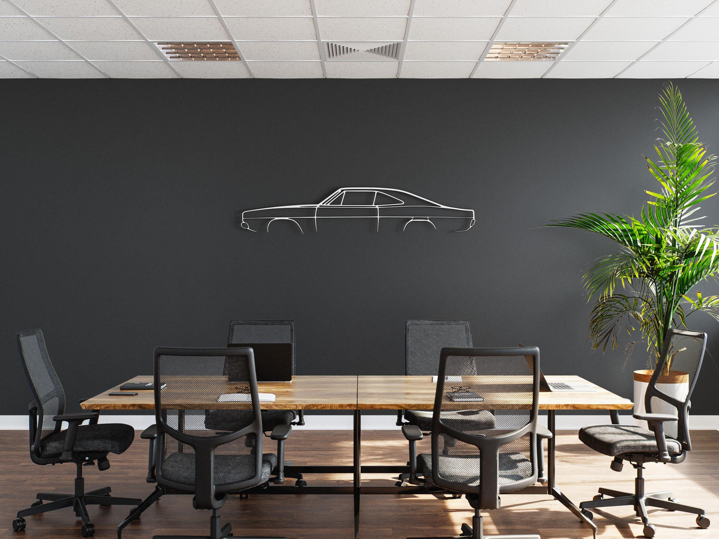 69 Charger, 1969 Dodge Charger Silhouette, Dodge Wall Decor, Metal Wall Decor, Car Silhouette Wall Decor, Car Wall Decor, Car Wall Art