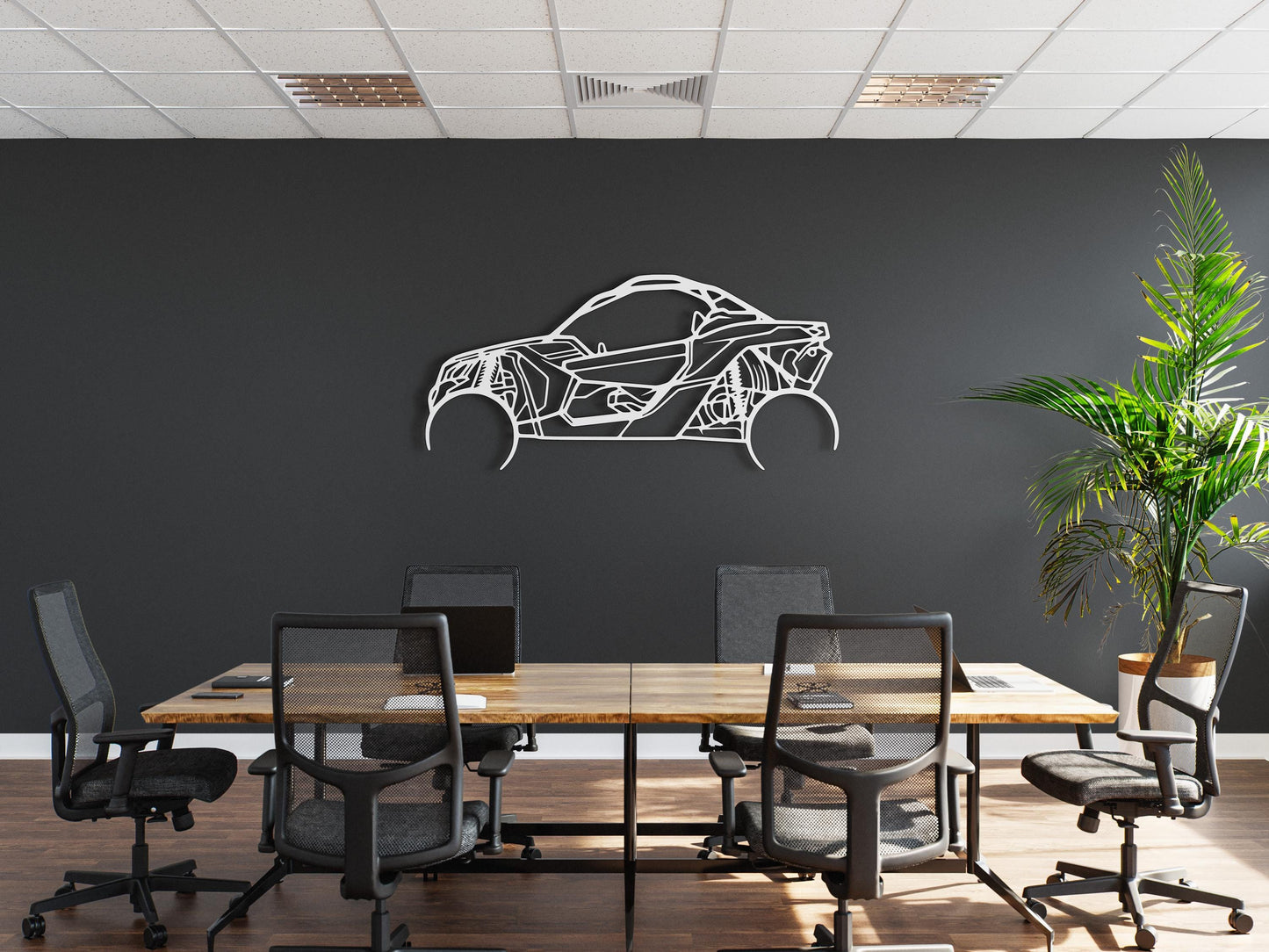 Can-Am Metal Wall Art – ATV Silhouette Decor, Off-Road Garage Sign, Powersports Gift, Rider Wall Art, UTV Metal Artwork