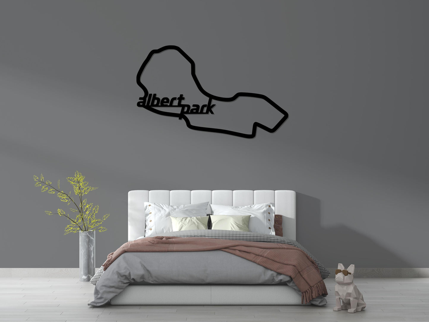 Albert Park, Albert Park Circuit Silhouette, Circuit Wall Decor, Metal Wall Decor, Albert Circuit Wall Decor, Car Wall Decor, Car Wall Art