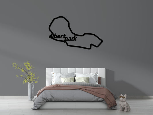 Albert Park, Albert Park Circuit Silhouette, Circuit Wall Decor, Metal Wall Decor, Albert Circuit Wall Decor, Car Wall Decor, Car Wall Art