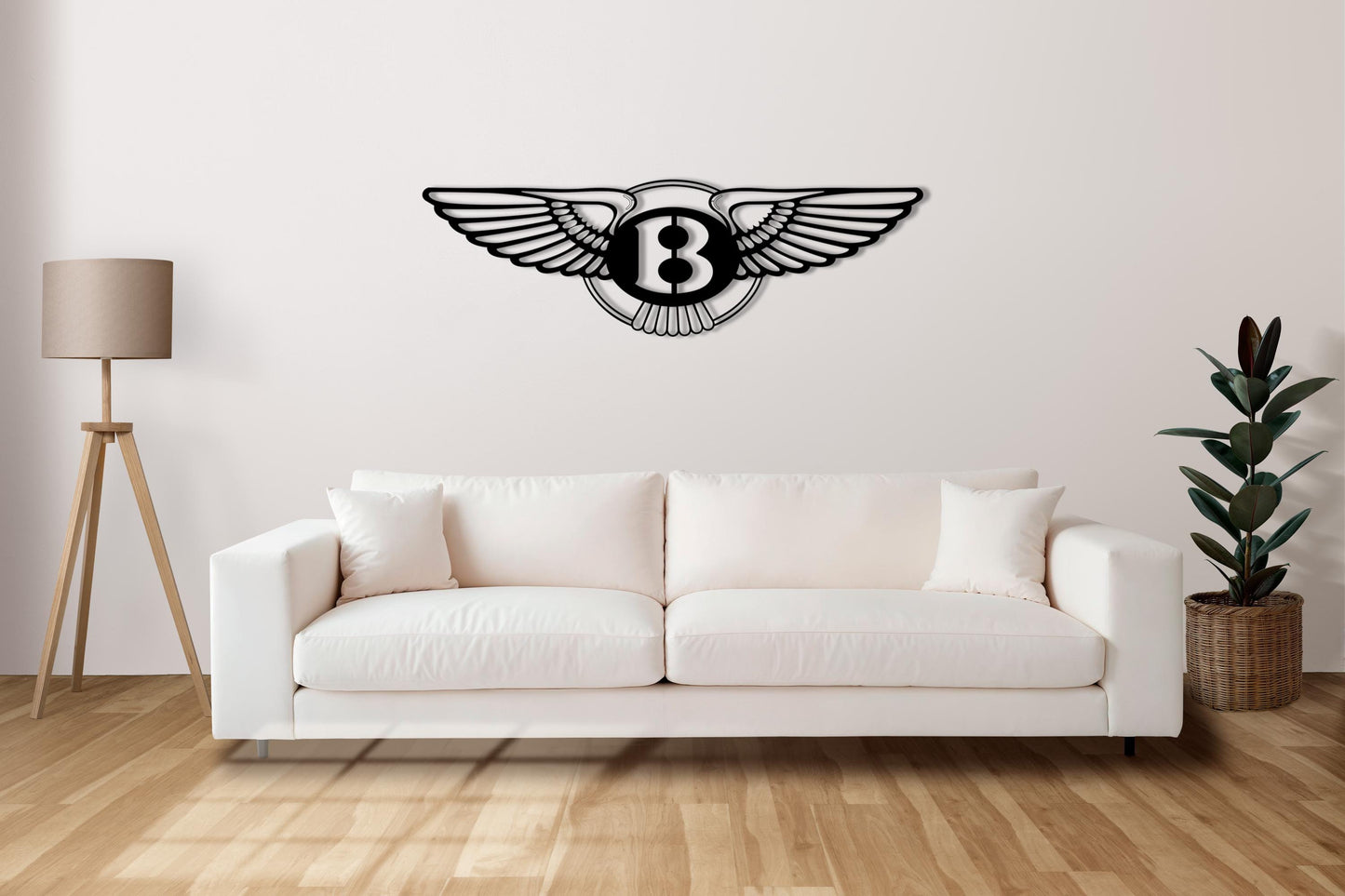 Bentley Metal Wall Art – Luxury Car Logo Decor, Garage Sign, Gift for Bentley Fans, Modern Auto Art, Man Cave Wall Decoration