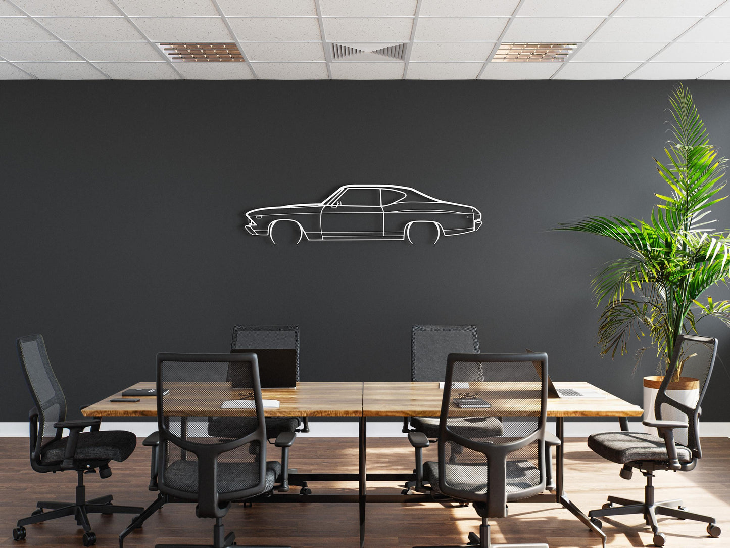 69 Chevelle, 1969 Chevrolet Silhouette, Chevy Chevelle Wall Decor, Metal Wall Decor, Car Silhouette Wall Decor, Car Wall Decor, Car Wall Art
