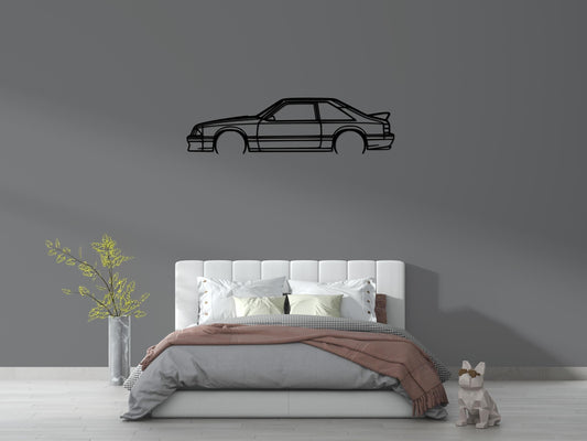 93 Mustang, 1993 Mustang Silhouette, Mustang Wall Decor, Metal Wall Decor, Car Silhouette Wall Decor, Car Wall Decor, Car Wall Art, Dad Gift