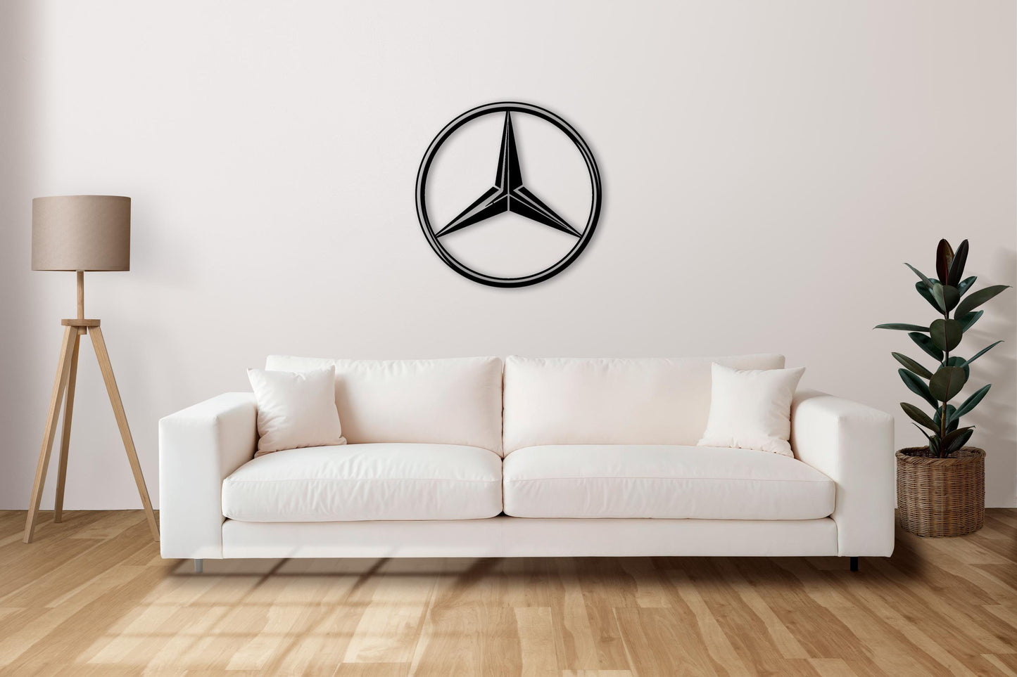 Mercedes Benz Metal Wall Art – Luxury Car Logo Decor, Garage Wall Sign, Gift for Car Lovers, Automotive Wall Art, Man Cave Decor