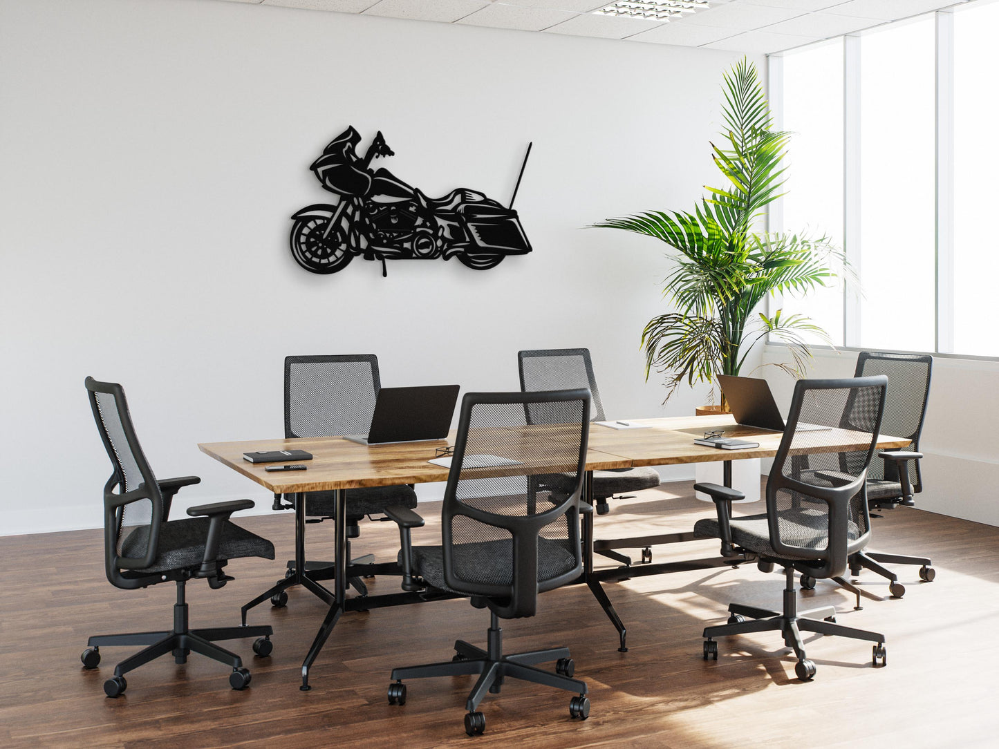 Motorcycle Metal Wall Art – Cruiser Bike Silhouette Decor, Garage Sign, Gift for Bikers, Man Cave Decor, Motorcycle Lover Wall Art